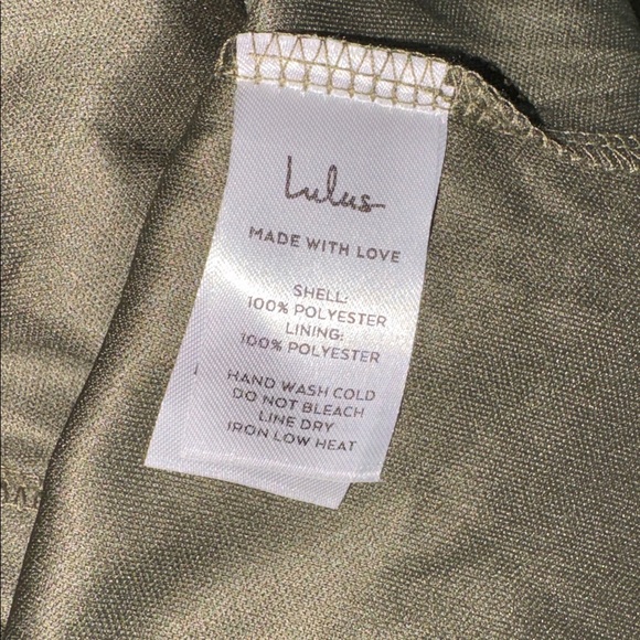 Lulu's Strapless Olive Tiered Dress - Picture 8 of 8